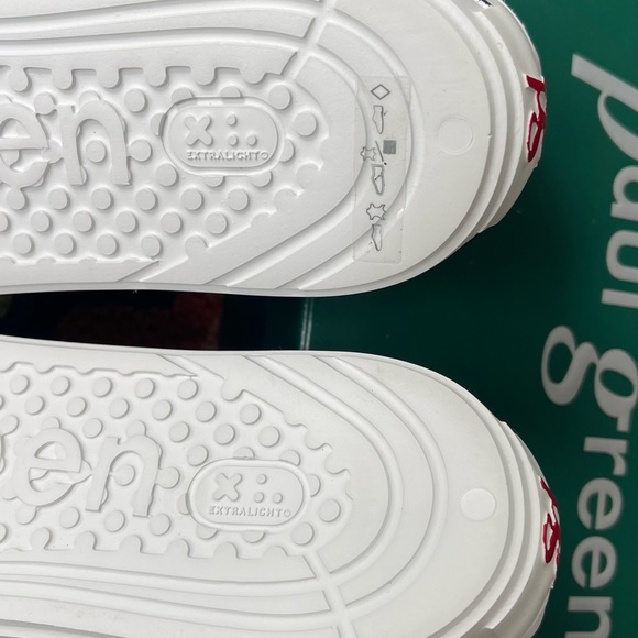 RARE, Paul Green Men’s White Leather Sneakers US Size 10.5 - Picture 15 of 16